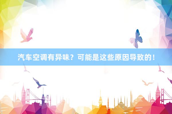 汽车空调有异味？可能是这些原因导致的！