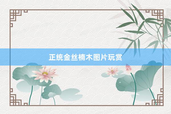 正统金丝楠木图片玩赏